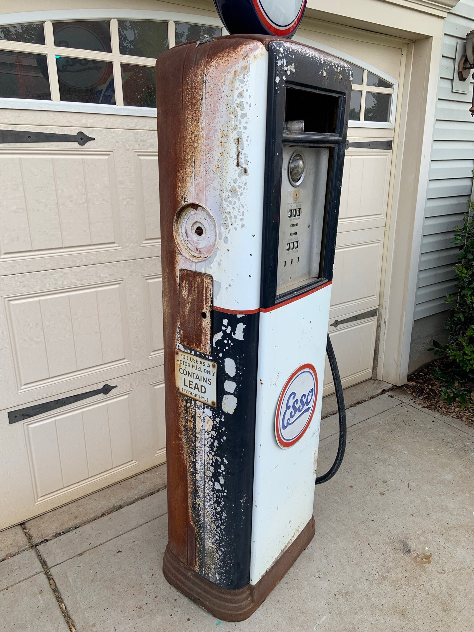 Vintage 1930s ESSO Neptune 855 Gas Pump Mancave Decor / Etsy