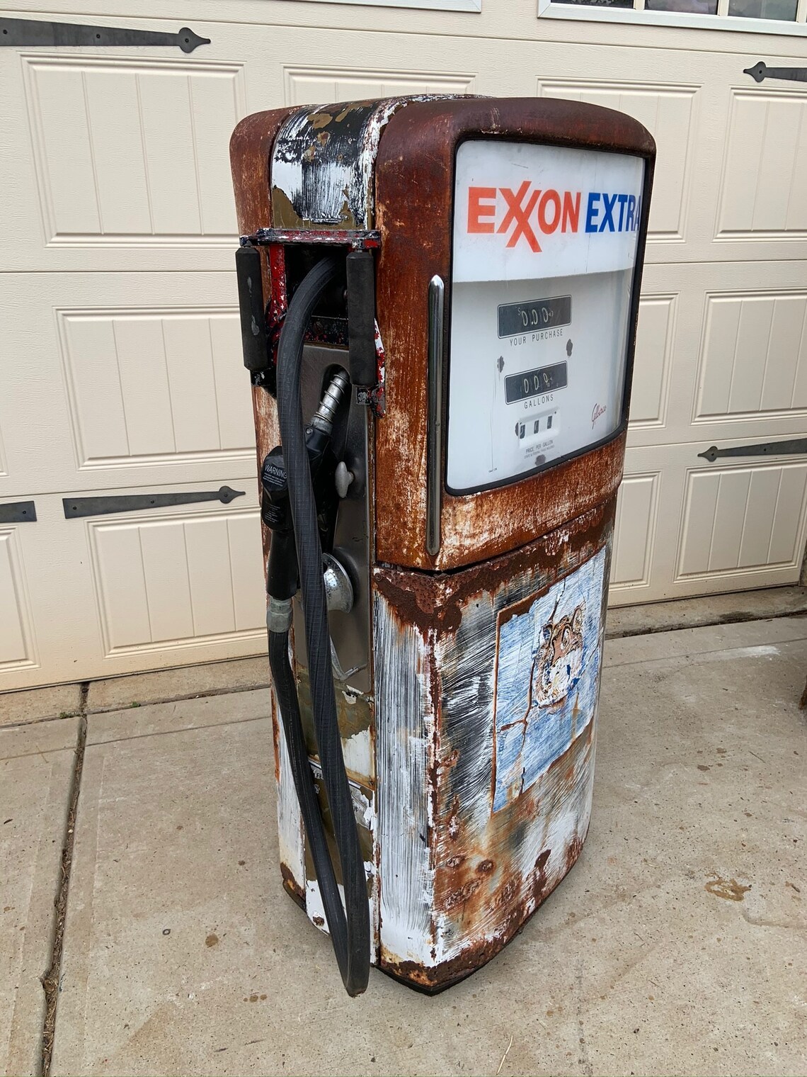 Vintage EXXON Gilbarco 1006 Gas Pump Rustoration Etsy