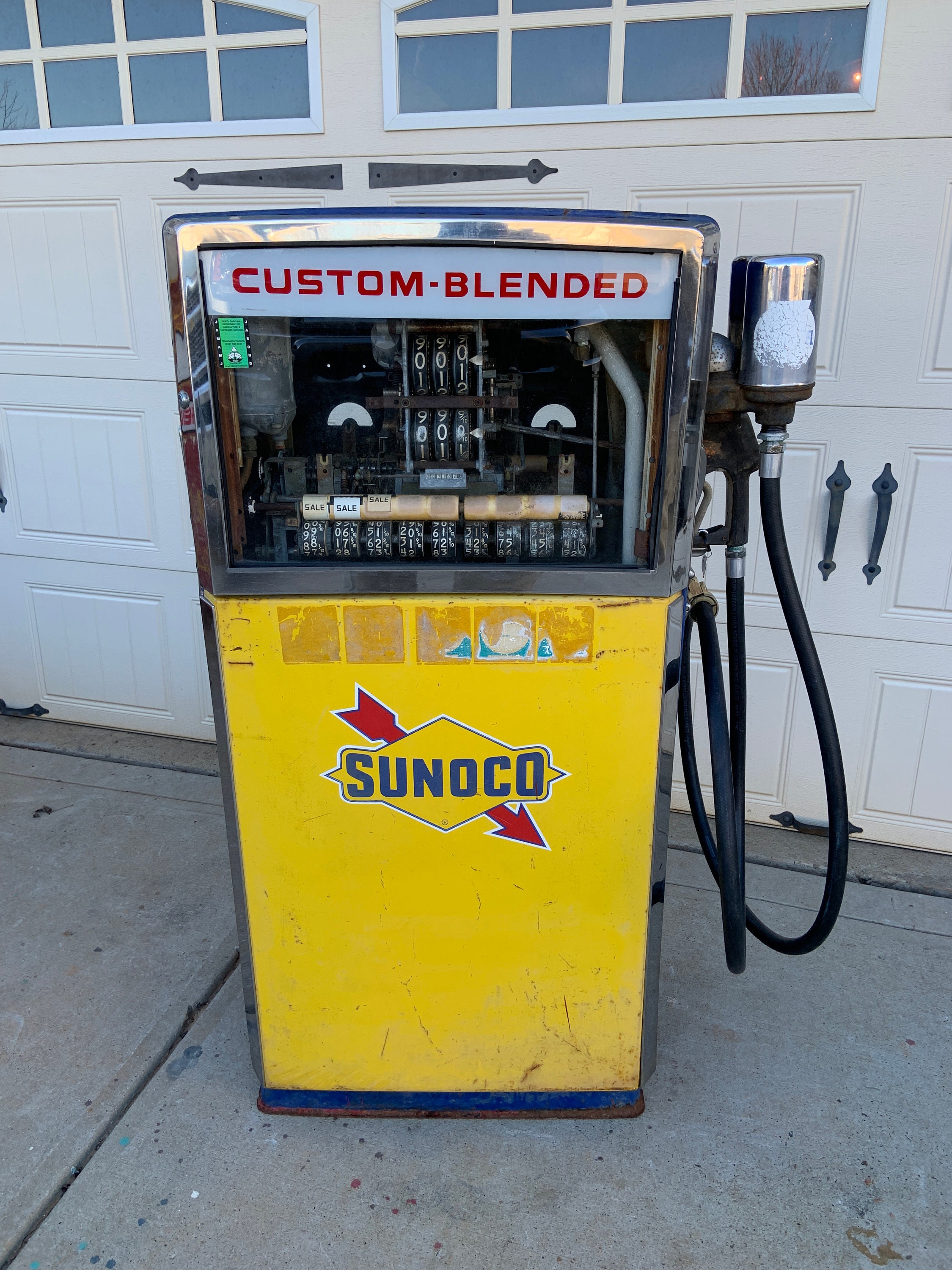 SUNOCO Blendomatic Wayne 511 Gas Pump Mancave Decor / Etsy