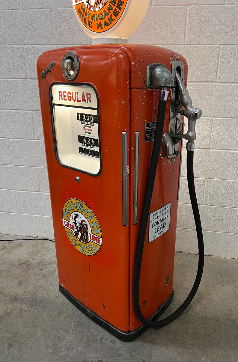 1940s MUSGO Dayton Rapidayton Gas Pump Rustoration Etsy