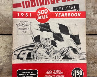Floyd Clymer's 1951 Indianapolis 500 Race Yearbook