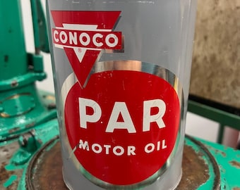 1950’s CONOCO PAR Motor Oil Can 1 qt. - Gas & Oil