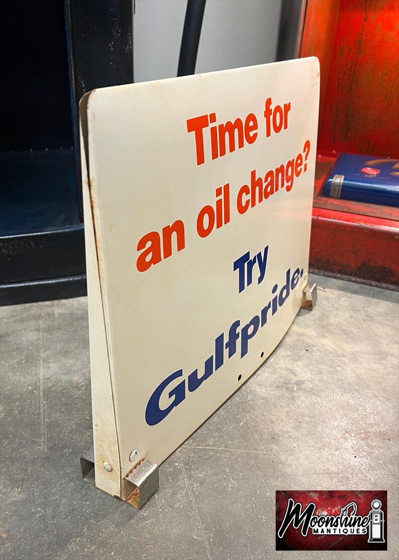 Original 1960’s GULF Gulfpride Motor Oil Sign - Gas & Oil - Etsy