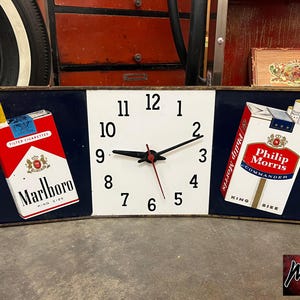 Vintage Marlboro Clock - Etsy