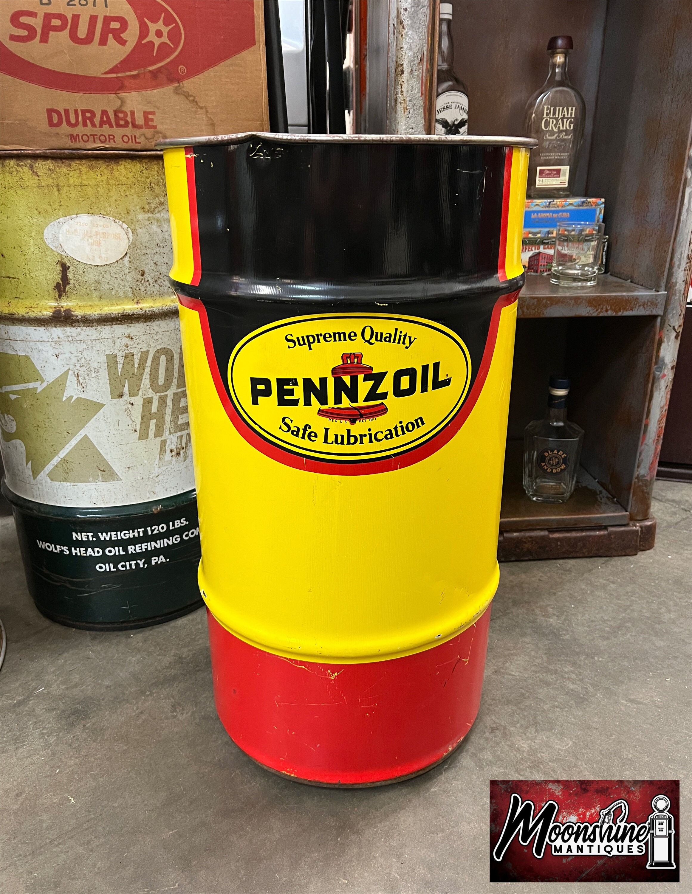 Oil Drum Trash Can - Etsy