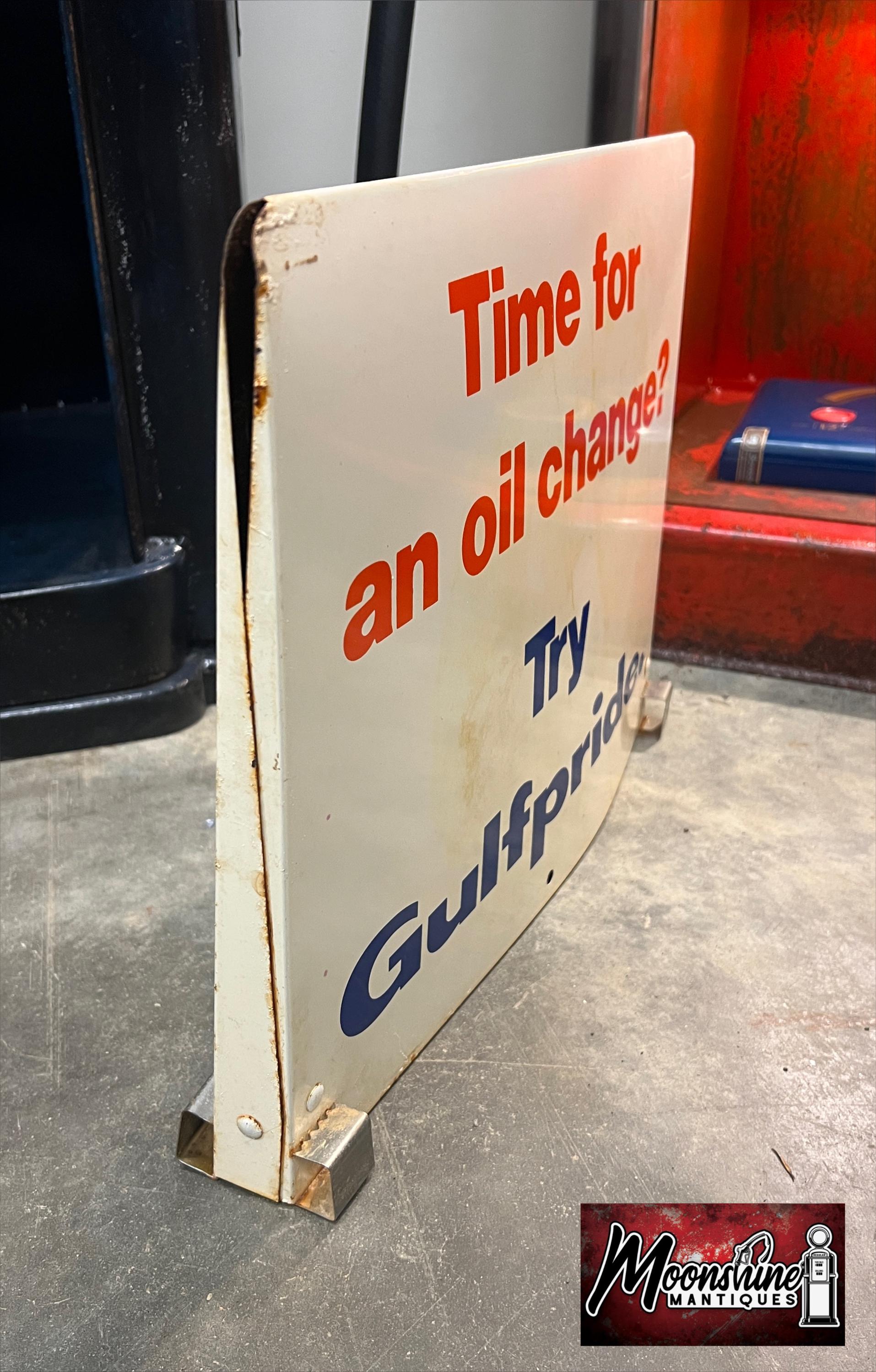 Original 1960’s GULF Gulfpride Motor Oil Sign - Gas & Oil - Etsy