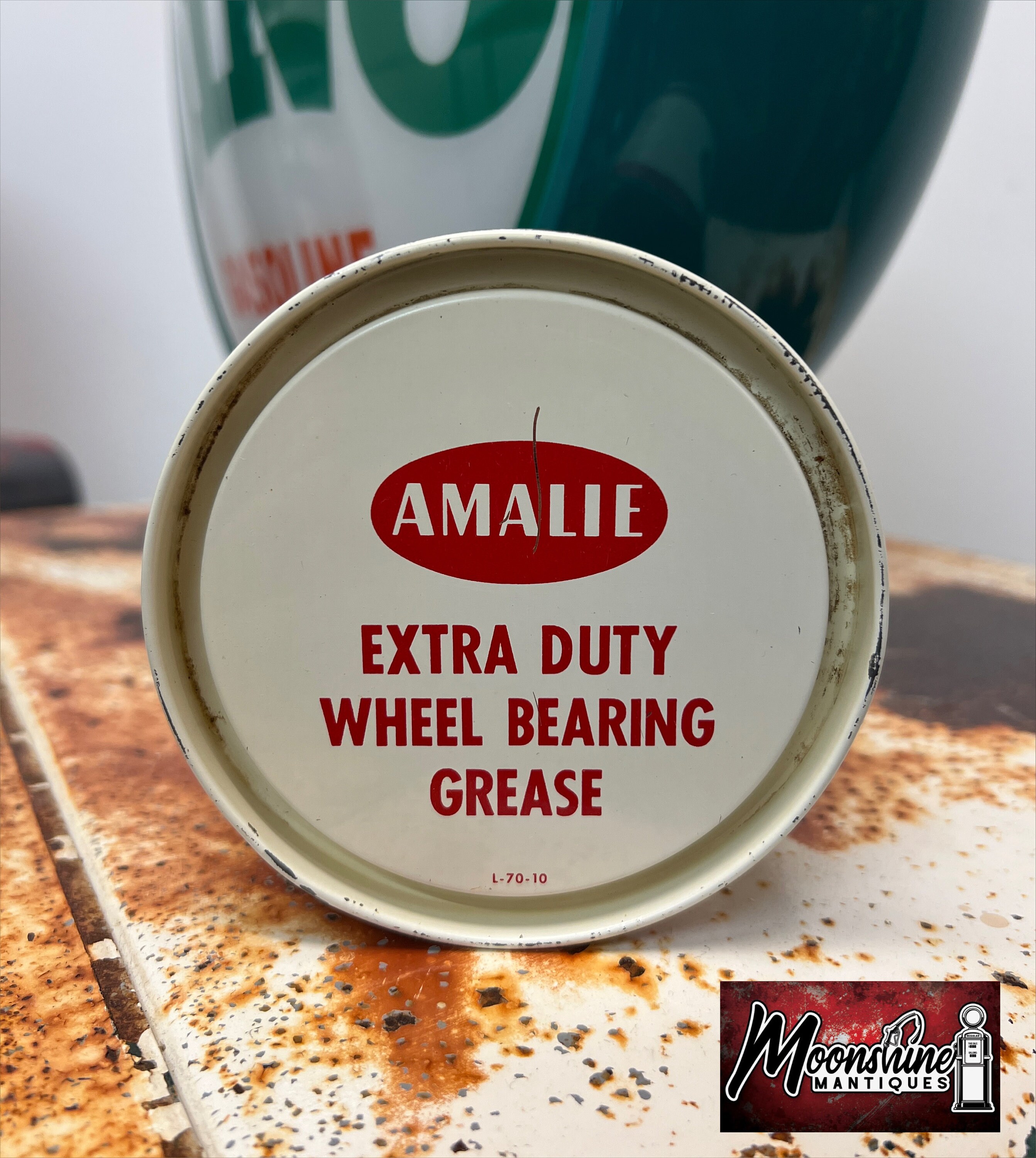 Full 1960's AMALIE Grease Can Gas & Oil Etsy