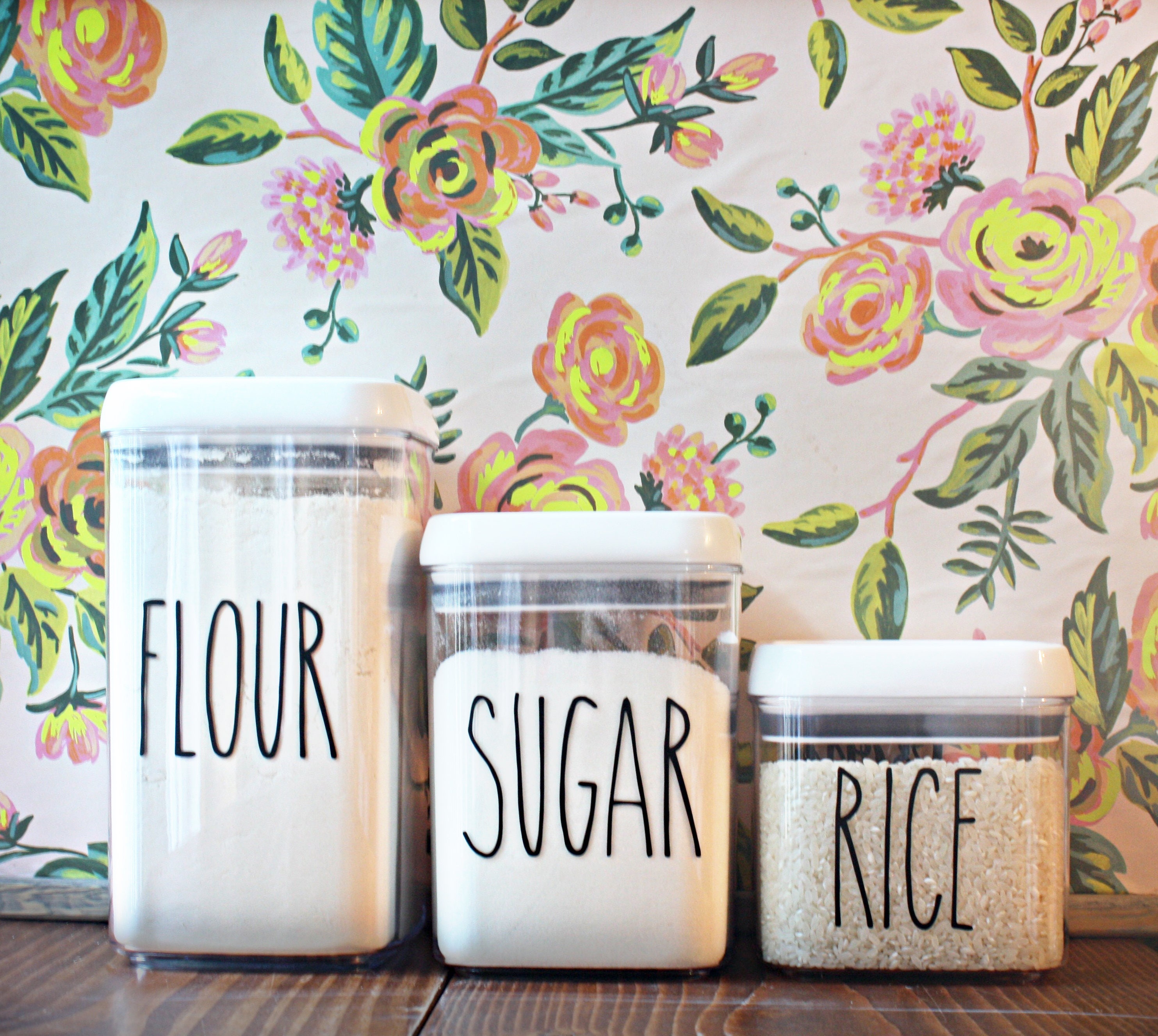 Canister label Storage Label Canister Decal vinyl label Etsy