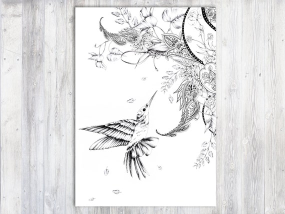 Coloring Page Adult Coloring Diy Colouring Page Coloring Etsy