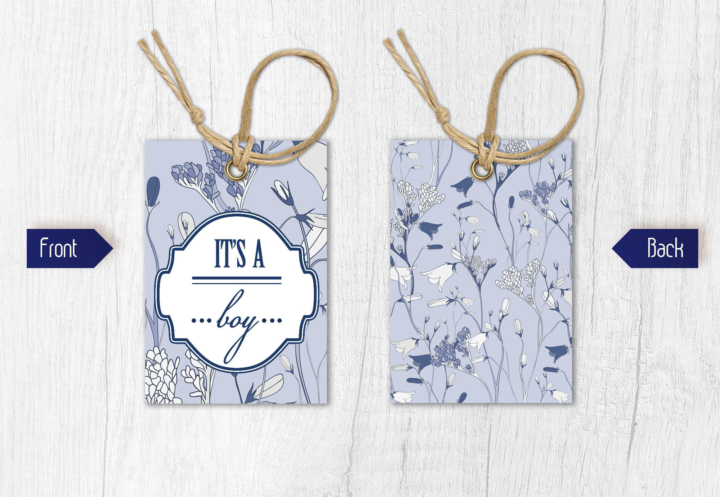 Printable Tag Printable Label It's a Boy Baby Shower | Etsy