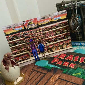 Kenner Jurassic Park Toy Shop Art Print - Classic Toy Print