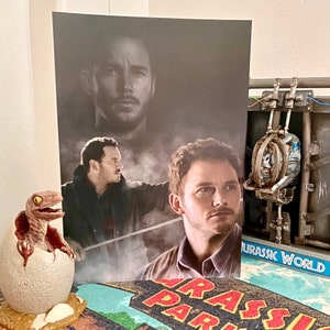 Jurassic World Art Print of Owen Grady - Chris Pratt