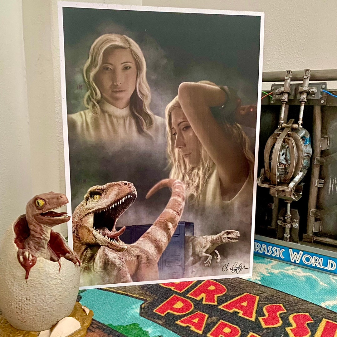 Jurassic World Dominion Art Print of Soyona Santos Dichen Lachman Etsy