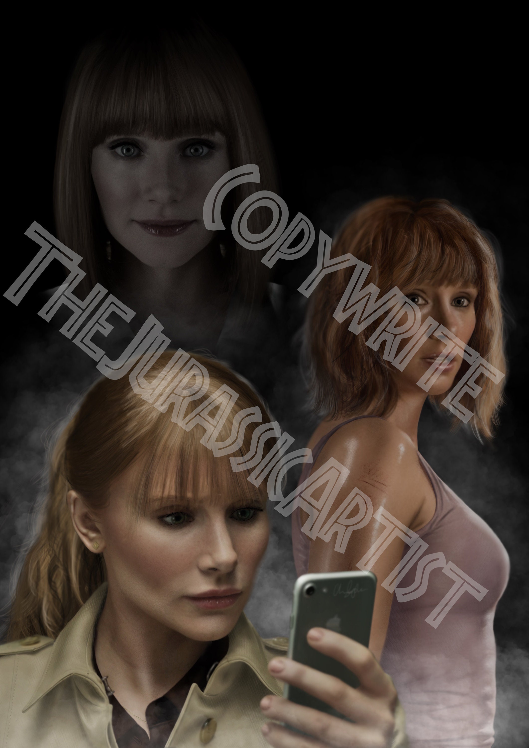 Jurassic World Art Print of Claire Dearing Bryce Dallas Howard - Etsy