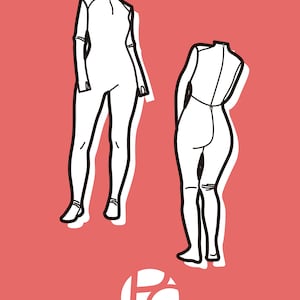 Stretch Suit Pattern Elastic Bodysuit Sewing Pattern | Cosplay Zentai Pattern | Superhero ...