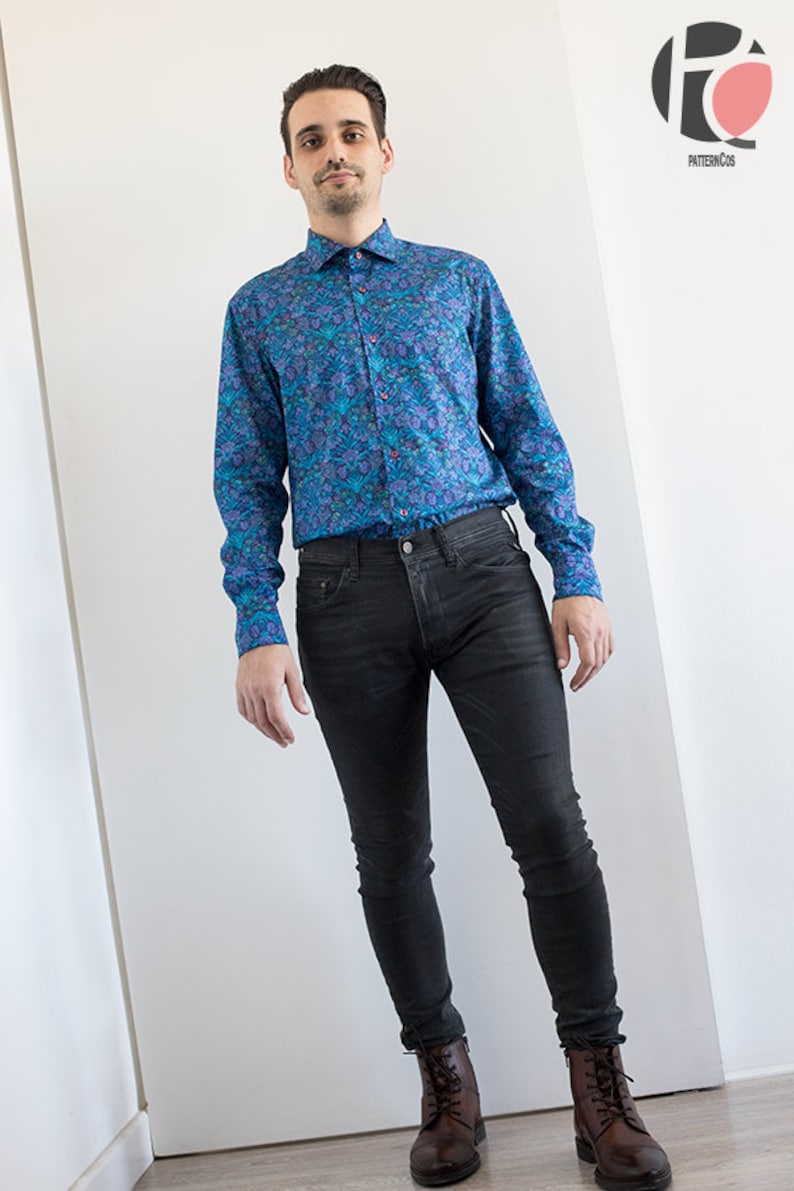 PDF Sewing pattern Male shirt pattern Etsy
