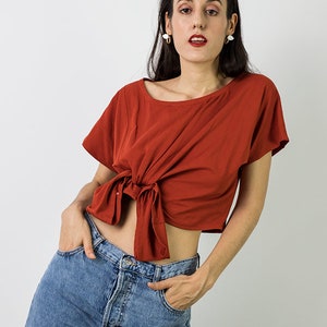 Patrón de vestido midi anudado / Patrón de vestido acampanado para mujer / Patrón de blusa drapeada anudada / Vestido cómodo / 6 TALLAS / Patrón de costura en PDF imagen 10