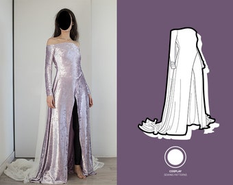 Elsa Waldkleid inspiriert | PDF Cosplay Schnittmuster