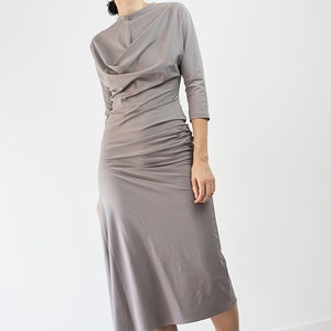 Laia aansluitende gebreide jurk met col 6 MATEN PDF-naaipatroon afbeelding 4