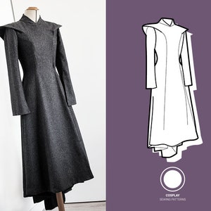 Daenerys Targaryen inspired medieval fantasy dress | Cosplay Sewing Pattern