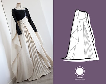 Anna Coronation inspired dress | PDF Cosplay Sewing Pattern