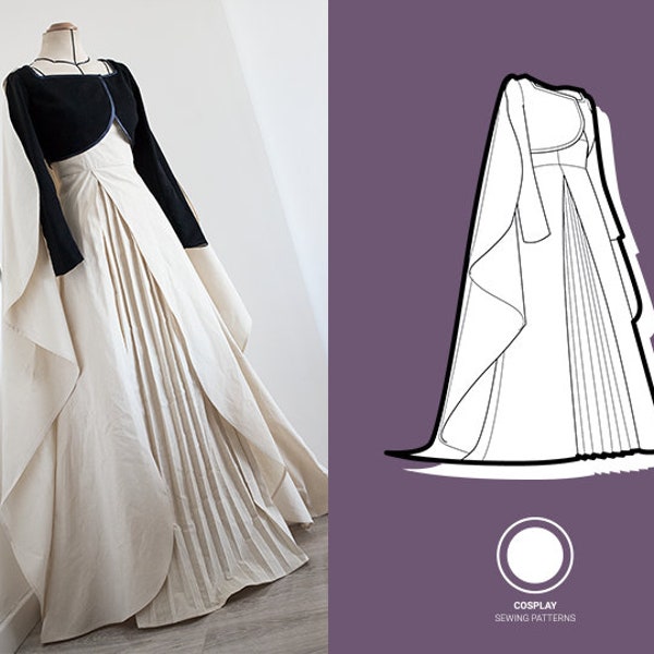 Anna Coronation inspired dress | PDF Cosplay Sewing Pattern
