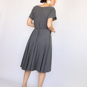 Patrón de vestido midi anudado / Patrón de vestido acampanado para mujer / Patrón de blusa drapeada anudada / Vestido cómodo / 6 TALLAS / Patrón de costura en PDF imagen 6