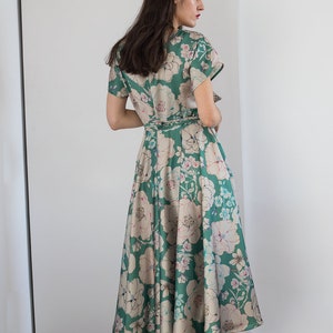 Patrón de vestido midi anudado / Patrón de vestido acampanado para mujer / Patrón de blusa drapeada anudada / Vestido cómodo / 6 TALLAS / Patrón de costura en PDF imagen 8