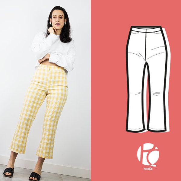 Pantalon évasé Margaret | 6 TAILLES | Patron de couture PDF