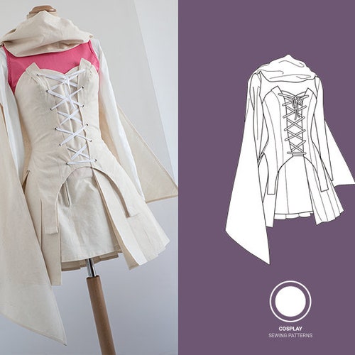 Weiss Inspired Outfit PDF Cosplay Sewing Pattern Etsy