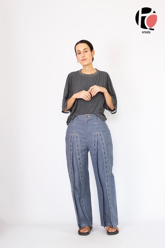 デニム・ジーパン SATUR Layne Midrise Straight Denim Pants FT040 ☆2023SS新作☆SATUR☆Layne Midrise Straight Denim Pants
