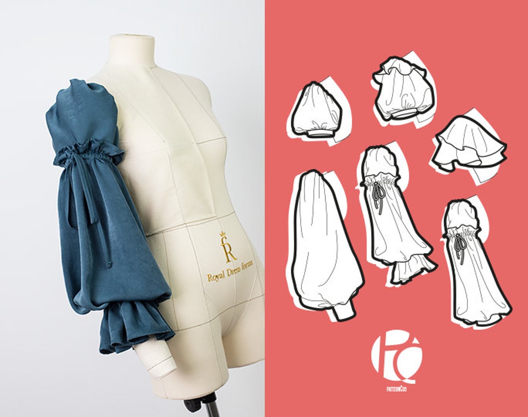 Puffed Sleeves Pattern Pack. Romantic Balloon and Lantern - Etsy