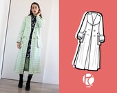Dion Long Militar Coat 6 SIZES PDF Sewing pattern