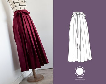 Hakama PDF pattern + video tutorial | For Women and Man