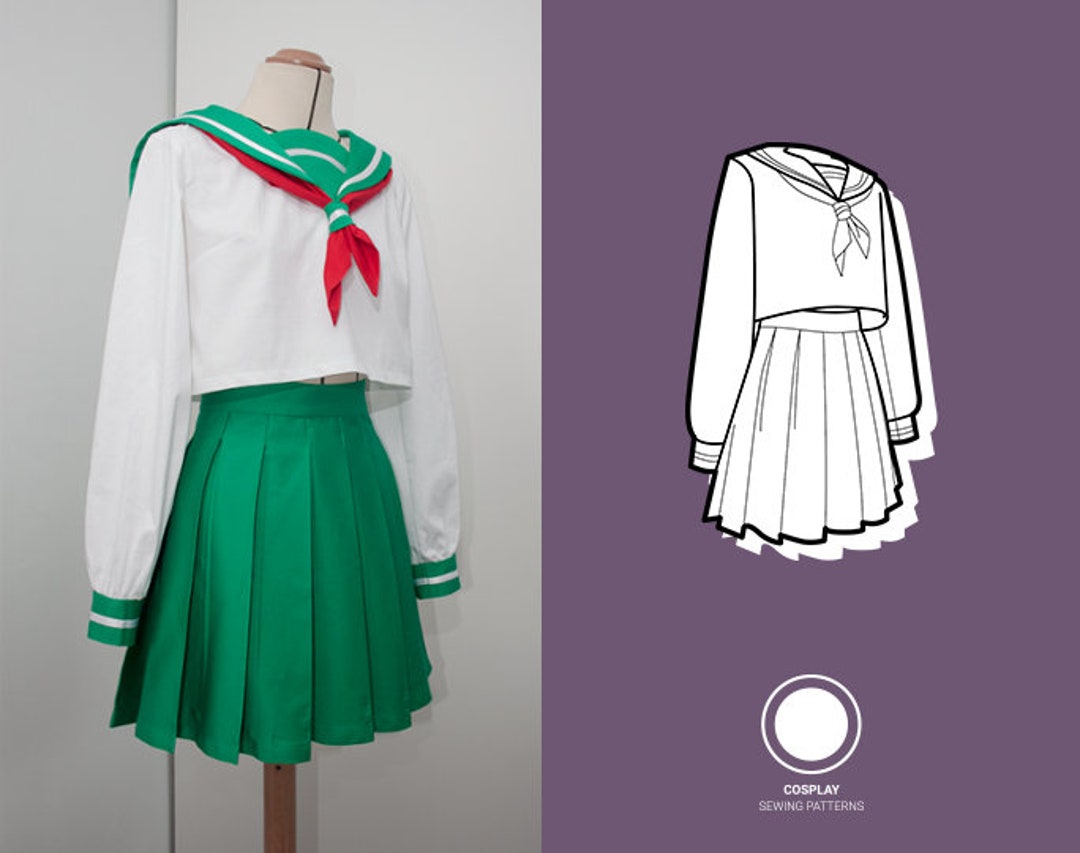 1080px x 853px - Seifuku Japanese School Uniform Cosplay Sewing Pattern - Etsy