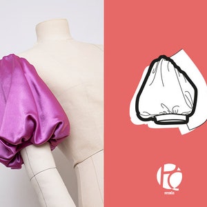 Balloon sleeve sewing pattern pack | Romantic puffed sleeve x 4 gathered sizes | Princess sleeve pattern | 6 SIZES | PDF Sewing pattern