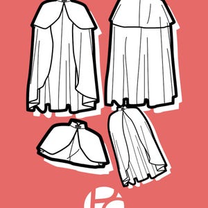 Traveller Cloak Pattern for Cosplay | Ren Faire Cape Sewing Pattern ...