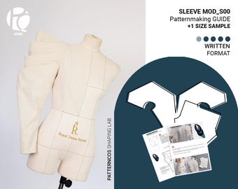 Anleitung für die Schnittmusterherstellung + 1 GRÖßENMUSTER | So entwerfen Sie eine avantgardistische Hülle | Schritt für Schritt Schnittmuster-Anleitung für das Modedesign