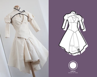 Traje inspirado en Weiss / Patrón de costura de cosplay PDF