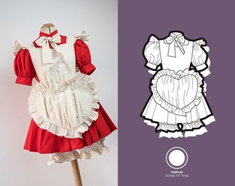 Maid inspired magical girl | PDF Cosplay Sewing Pattern