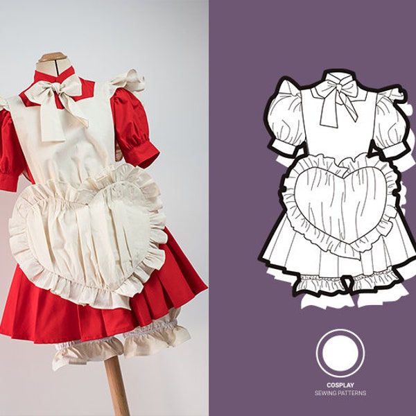 Maid inspired magical girl | PDF Cosplay Sewing Pattern