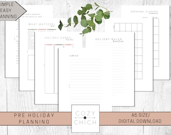 Holiday Planner | A5 Size | Holiday Pre-Plan