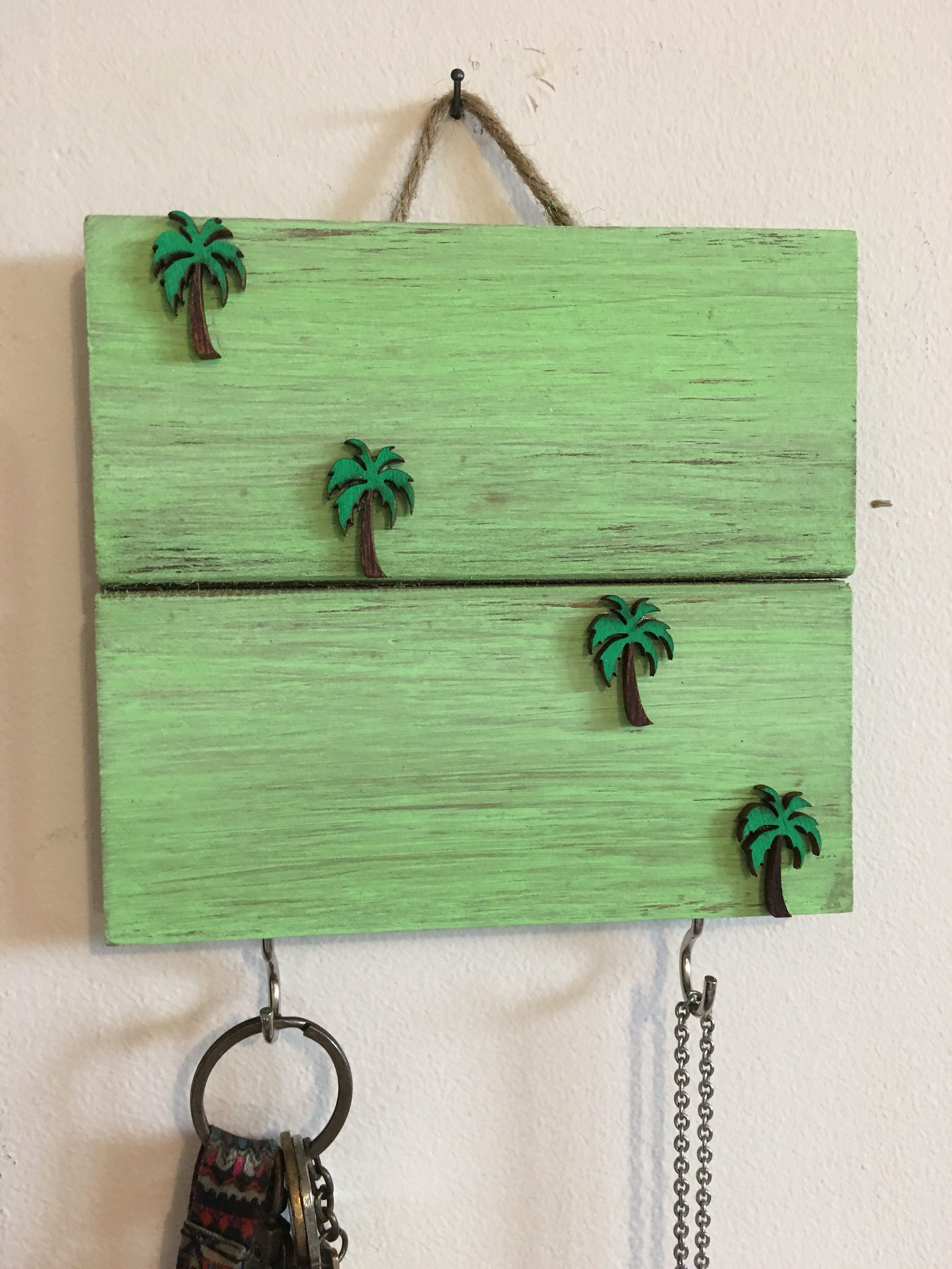 ENTRYWAY KEY HOLDER key holder florida keys palm trees beach Etsy