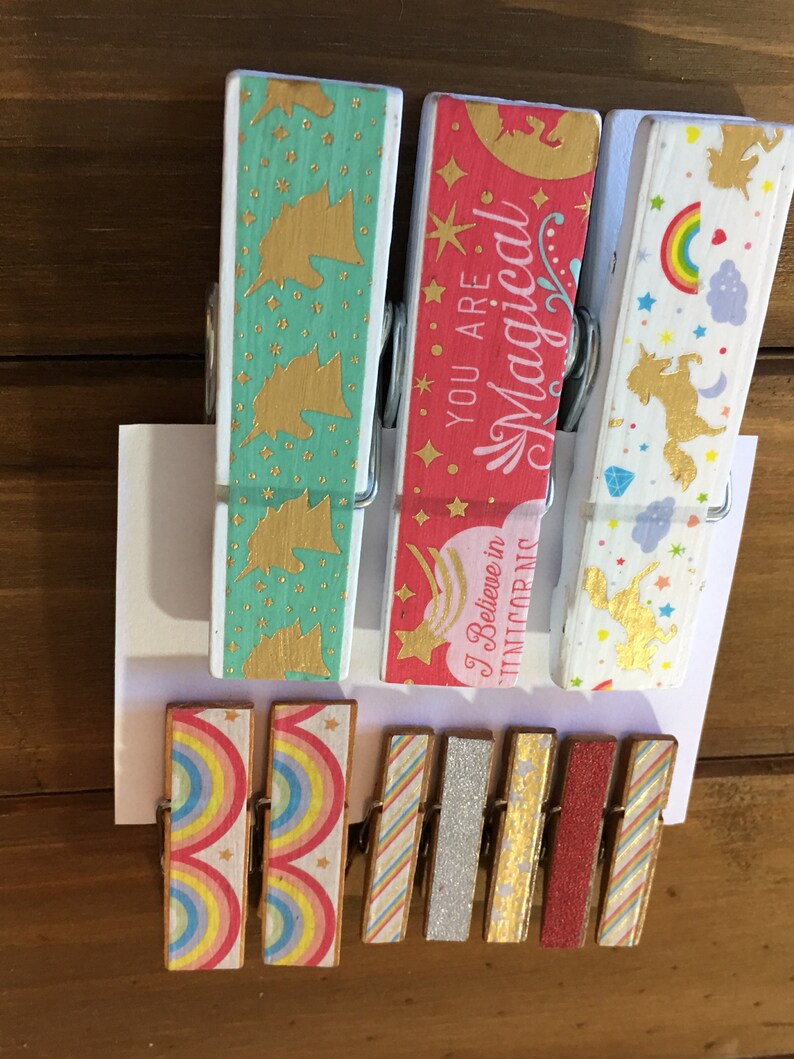 CUTE DESK SUPPLIES office decor chip clips clothespin desk ...