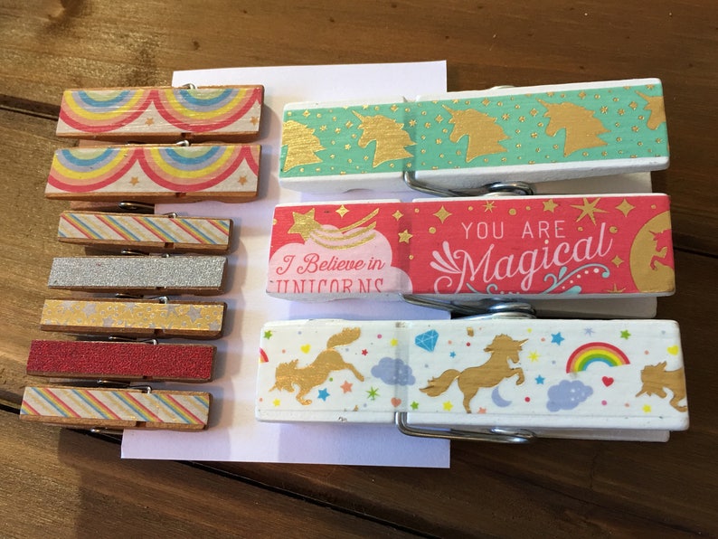 CUTE DESK SUPPLIES office decor chip clips clothespin desk ...