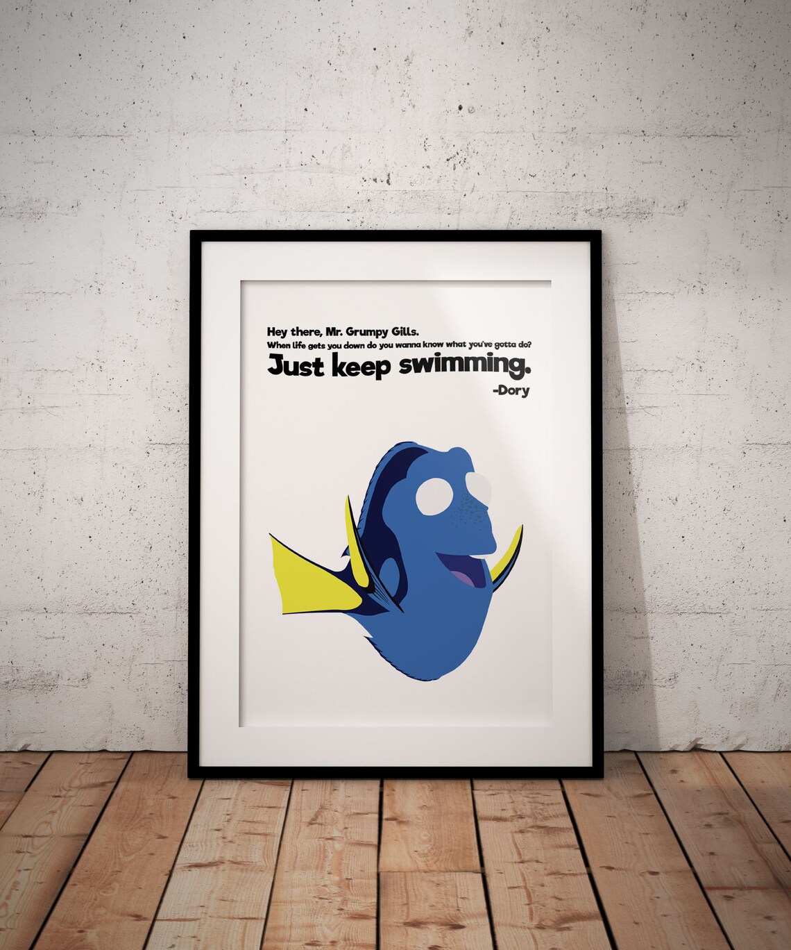 Just Keep Swimming Poster Based On Dory From Disney | Etsy
