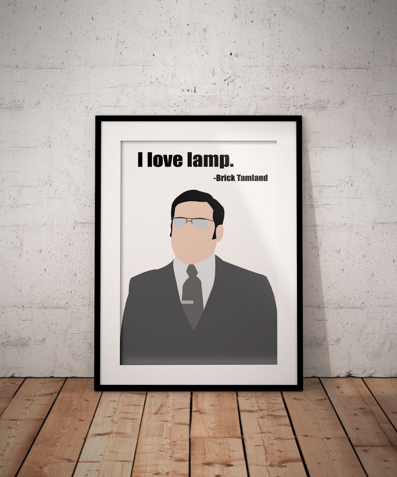 I Love Lamp Poster Brick Tamland Steve Carell Anchorman Image 0