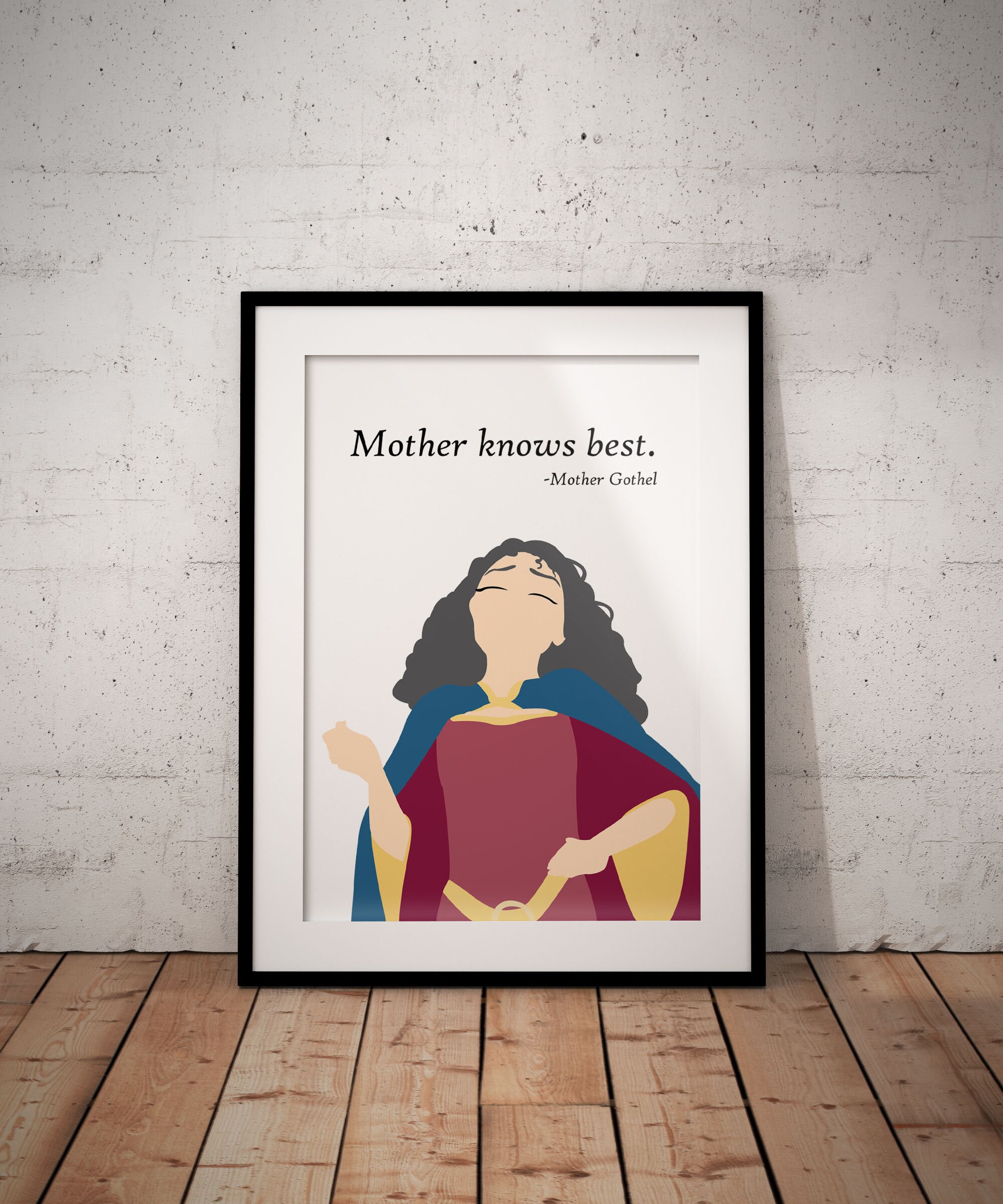 Download Mother Knows Best Poster Based On Mother Gothel From Etsy
