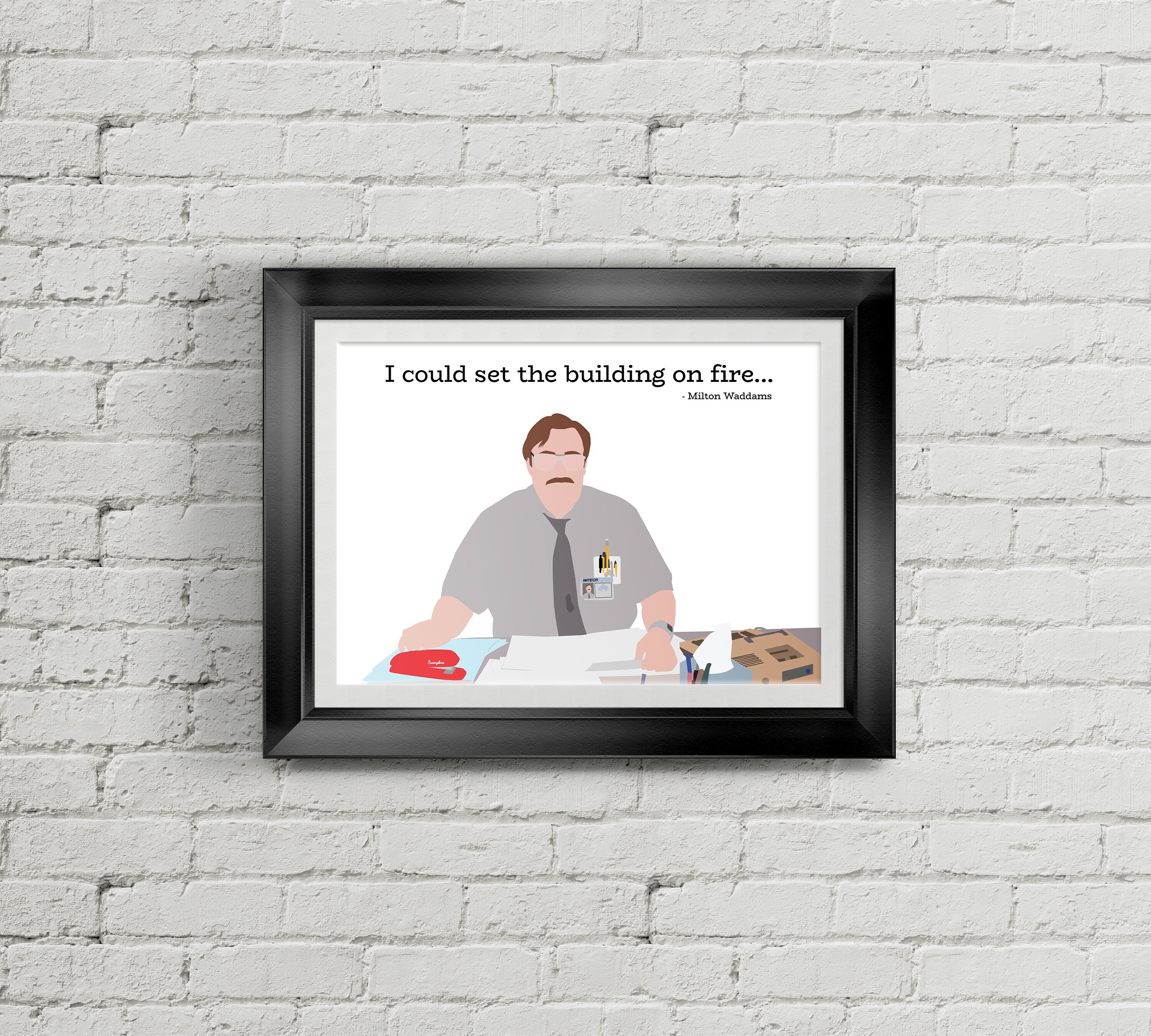 I Could Set The Building On Fire Poster Based On Milton From Etsy