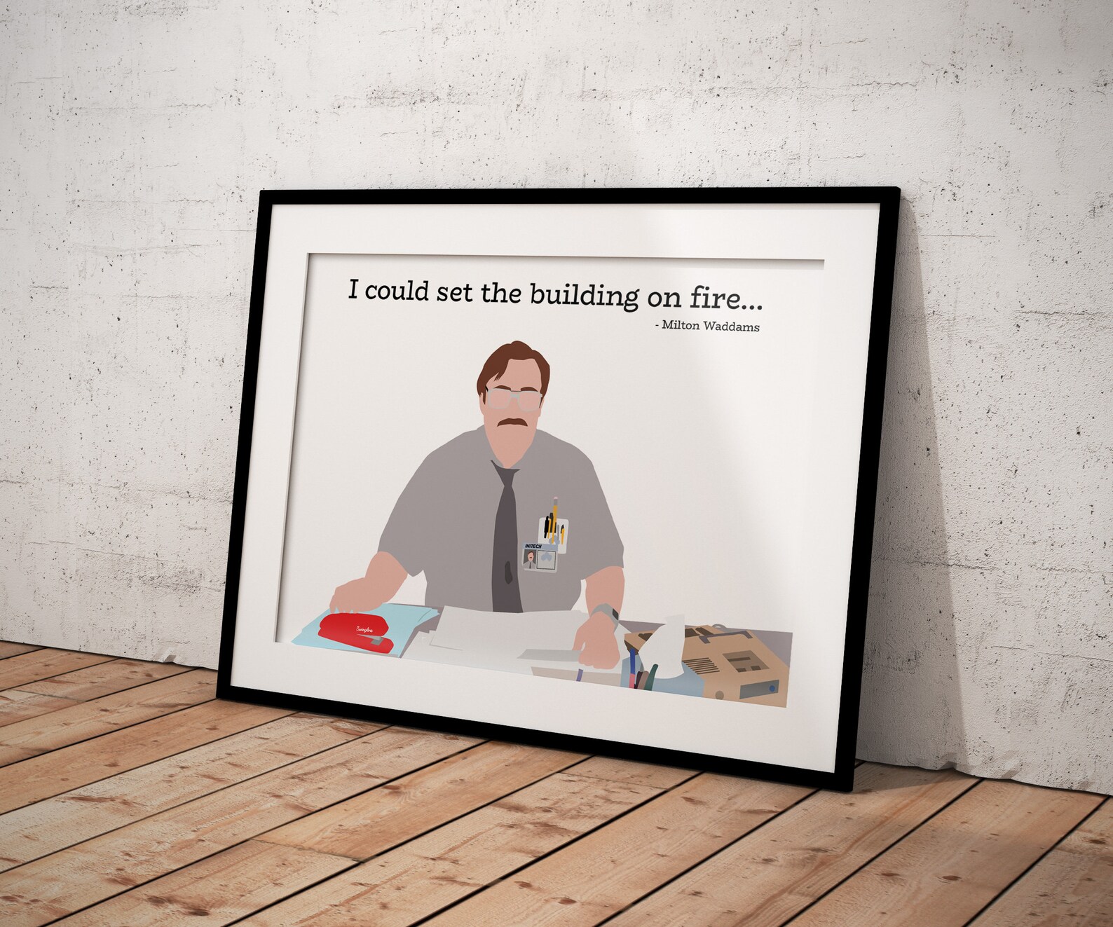 I Could Set The Building On Fire Poster Based On Milton From Etsy